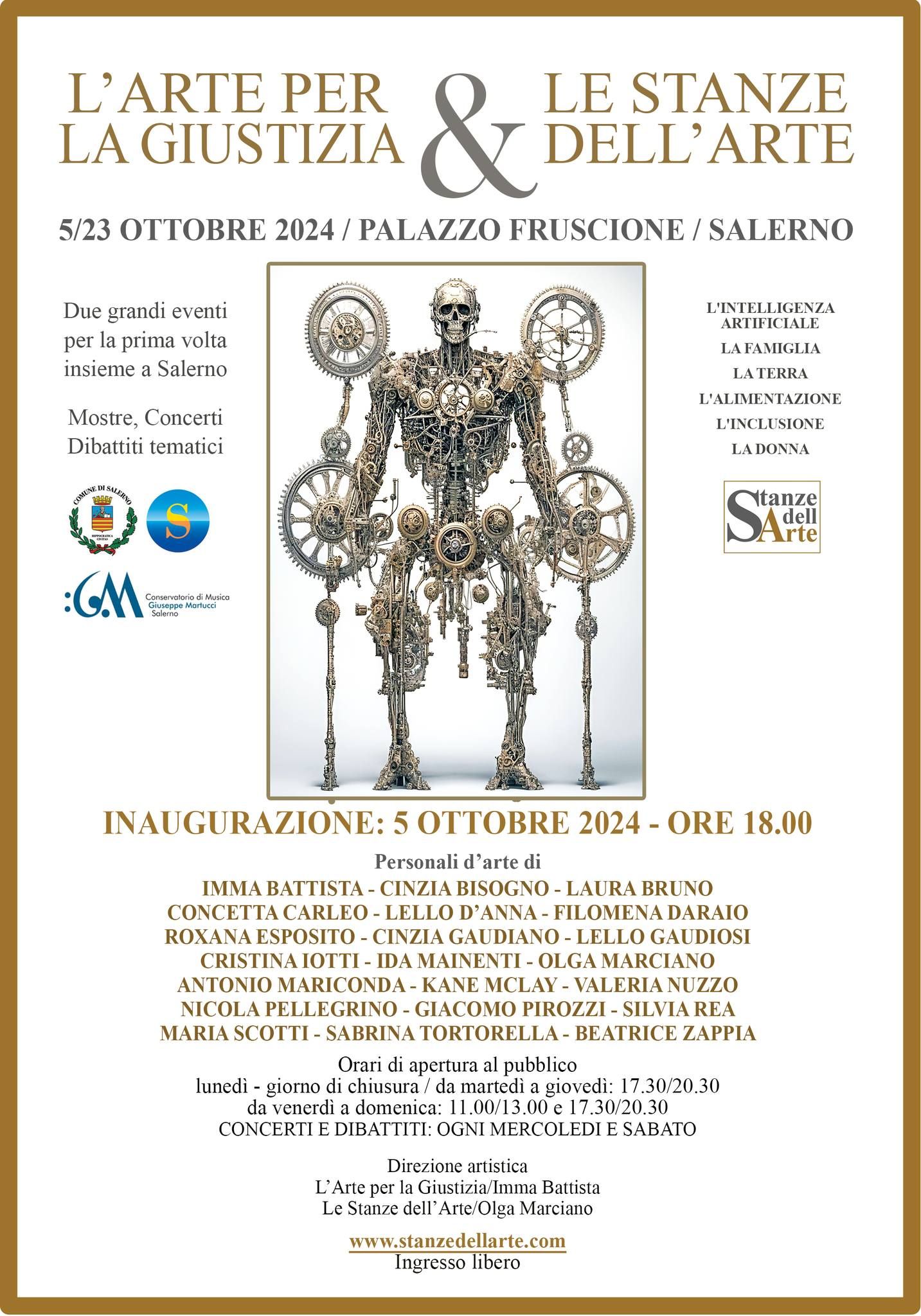 Locandina mostra Le Stanze dell'Arte